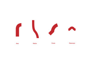 Conceito com logo desconstruido